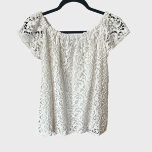 Hiche off the shoulder lace top.
